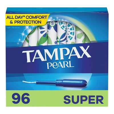 Tampax Pearl Super Tampons Unscented 96