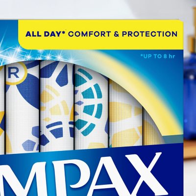 Tampax Pearl Tampons Trio Pack, Unscented, 86