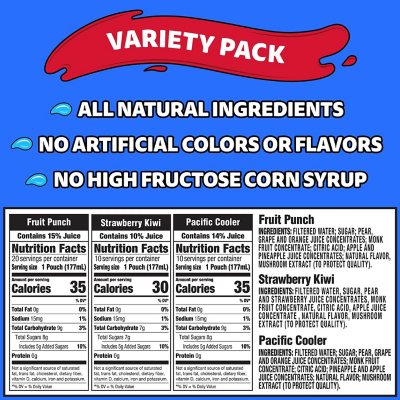 Capri Sun Variety Pack 6 fl. oz. pouches, 40 pk.