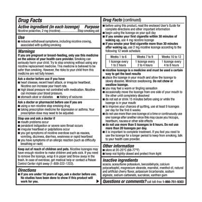 Member’s Mark Nicotine Mini Lozenge cereza  216 ct