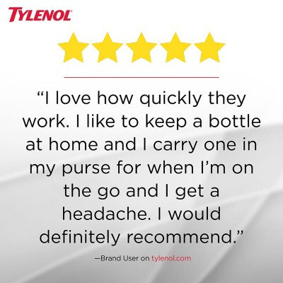 Tylenol Extra Strength Rapid Release Pain 500 mg  290 capsulas
