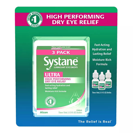 Systane Ultra Lubricante para ojos 3 pack(10ml cada uno)