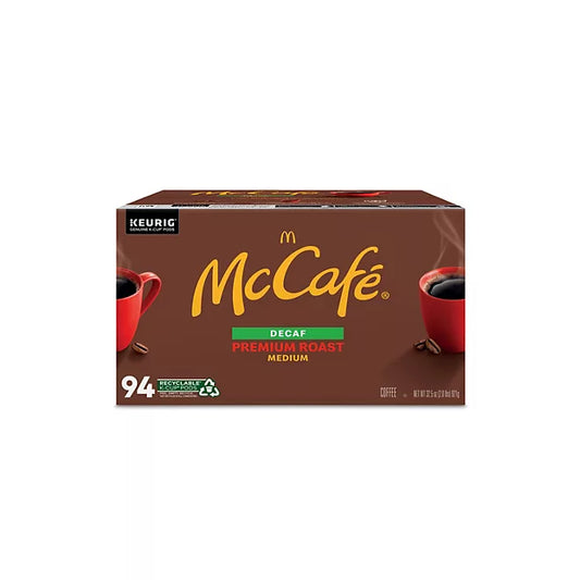 Cafe McCafe Decaf Premium Roast Keurig Pods 94pzs