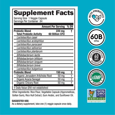 Physician's Choice 60 Billion CFU Probiotic Capsules 84 ct
