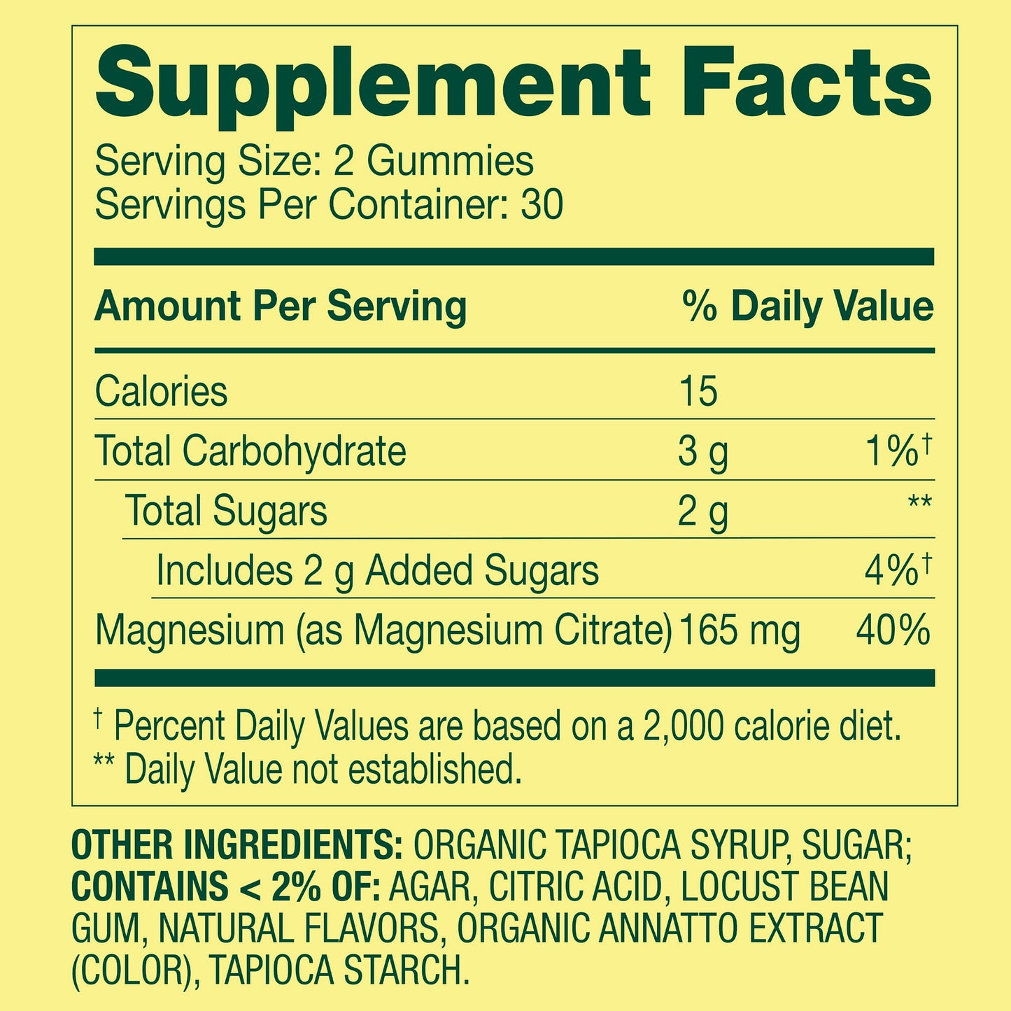 Spring Valley Magnesium citrate 165mg 60 gomitas sabor naranja