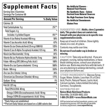 Nature Made Multivitamin for Her + Omega Gummies, 180 Gummies