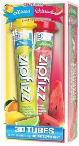 Zipfizz Vitamin Energy Hydration Drink Mix  sabor cítrico y sandía 30 unidades