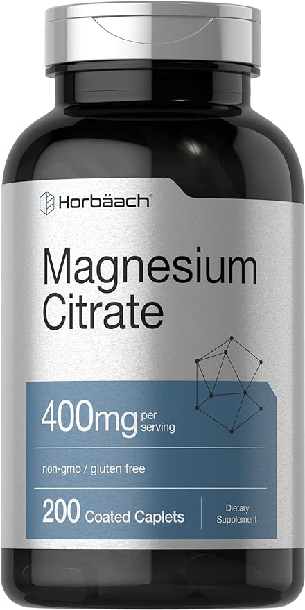 Horbäach Citrato de magnesio 400mg 200 capsulas