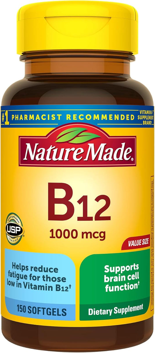 Nature Made vitamina B12 1000 mcg 150 softgels