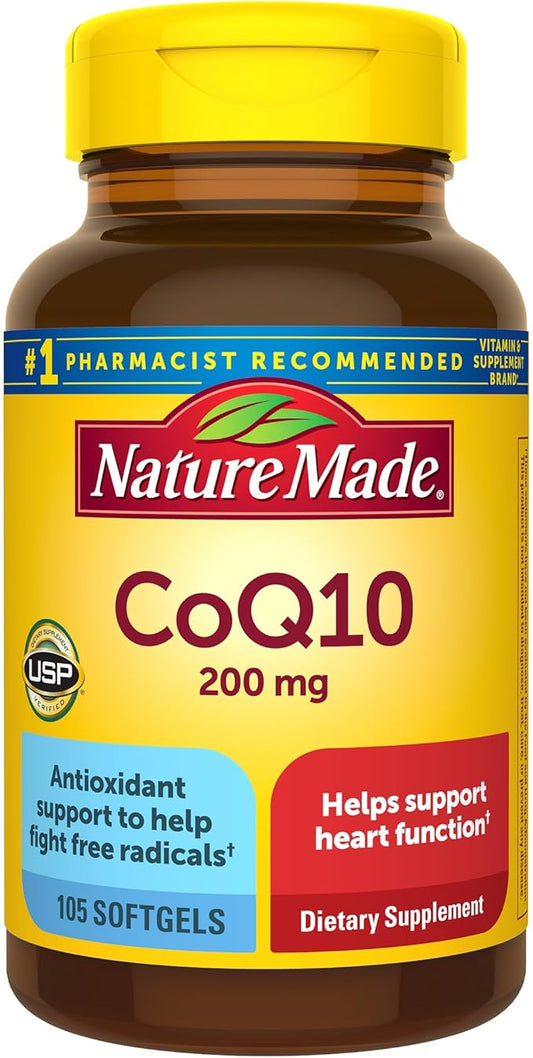Nature Made CoQ10 200 mg 105 cápsulas blandas