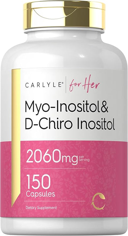 Carlyle For Her  mio-inositol y D-Chiro inositol 2060 mg  150 cápsulas