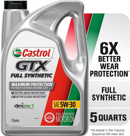 Aceite Castrol GTX 5w-30 100% Sintetico