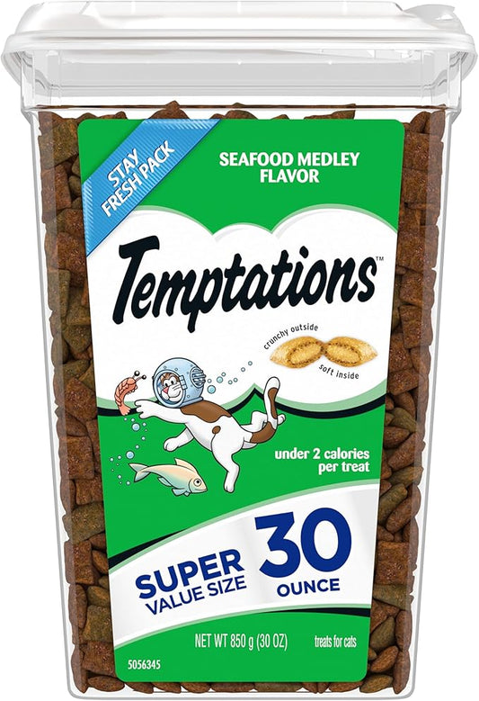 Temptations premios para gato Seafood medley, 30oz