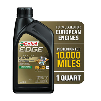 Aceite Castrol Edge 5w-40 A3/B4 Euro 100% Sintético