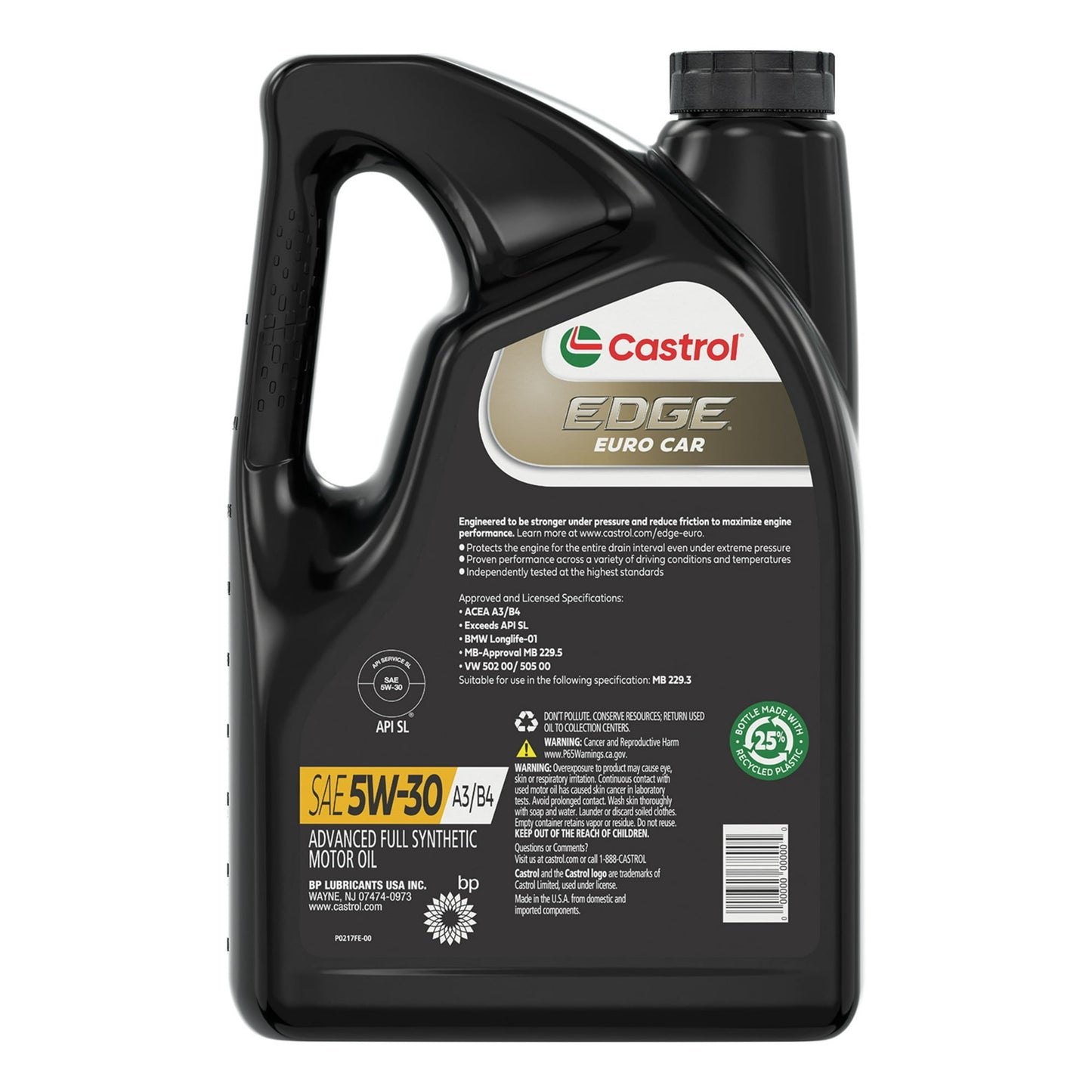 Aceite Castrol Edge 5W-30 A3/b4,  4.73 litros