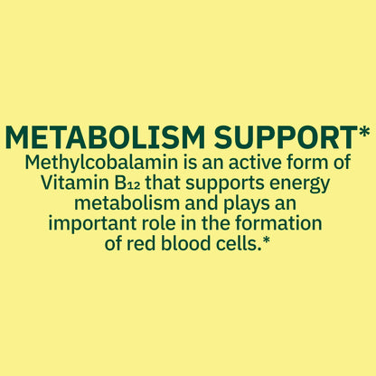 Spring Valley Vitamina B12 Ultra Fuerte  5000 mcg, 60 Unidades Sabor a Frambuesa