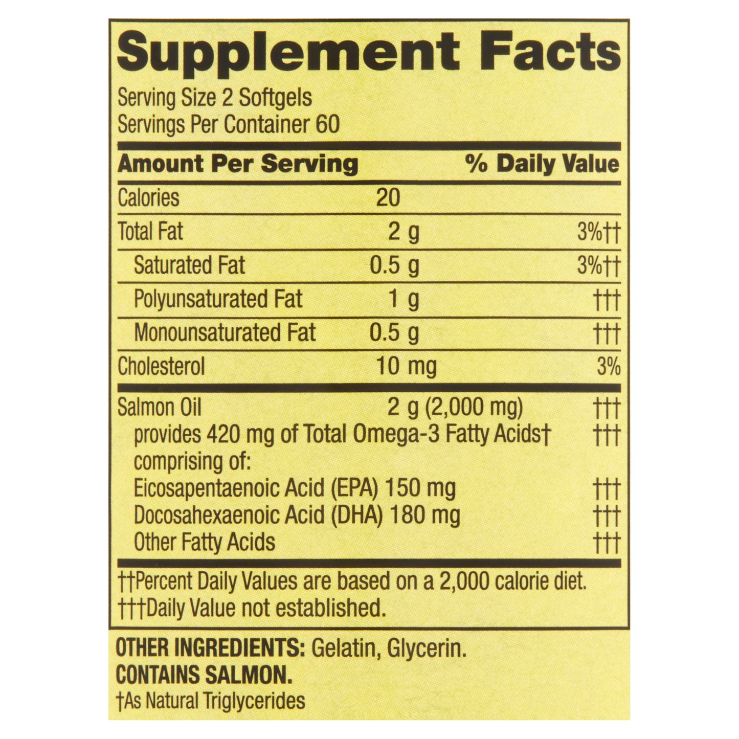 Spring Valley Salmon Oil 1,000mg 120 capsulas blandas