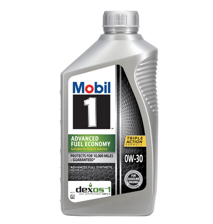 Aceite Mobil 1 Advanced Fuel Economy Sintético 0w30 4.73 Lts