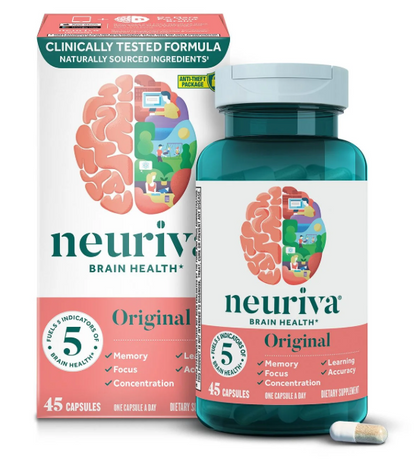 Neuriva Original Brain Health Supplement  45 Capsules
