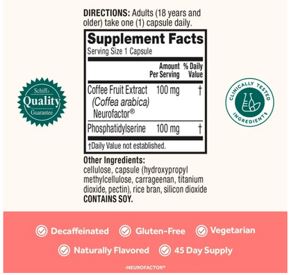 Neuriva Original Brain Health Supplement  45 Capsules