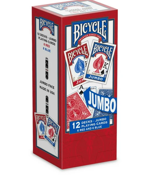 Bicycle Jumbo Faces Playing Cards - 12 pks