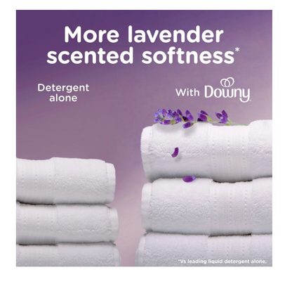 Downy Ultra Soft + Calm Liquid Fabric Softener, Lavender and Vanilla Bean, 164 Loads, 111 fl. oz.