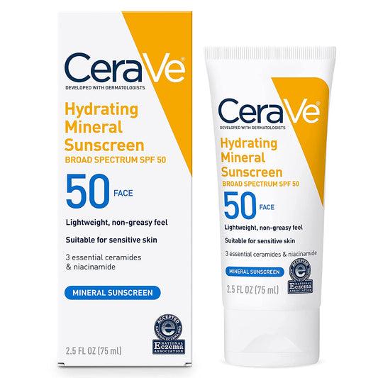 CeraVe  Hydrating mineral sunscreen 50 face 75ml