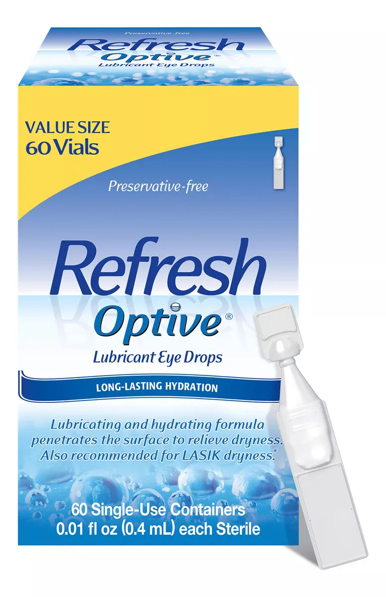 Refresh Optive Lubricante Para Ojos 60 Ampolletas