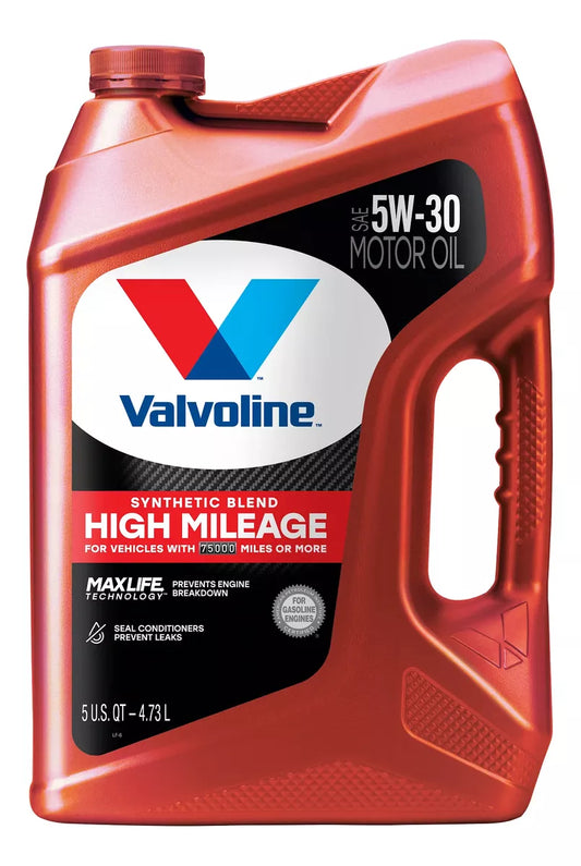 Valvoline Aceite De Motor 5w30 Mezcla Sintética Alto Millaje rojo