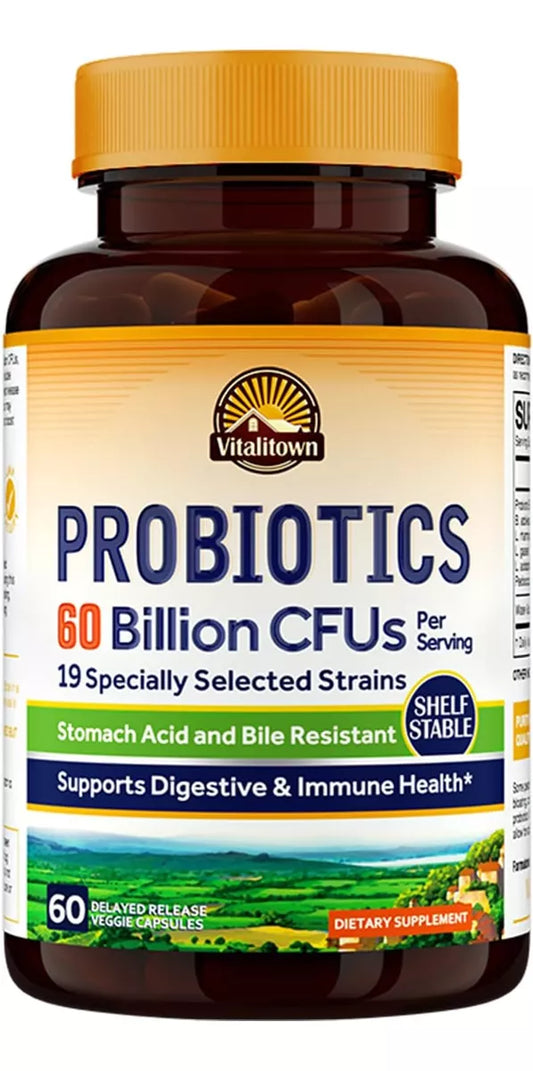 Vitalitown Probioticos 60 Billones Cfus 60 Cap Vegetarianas