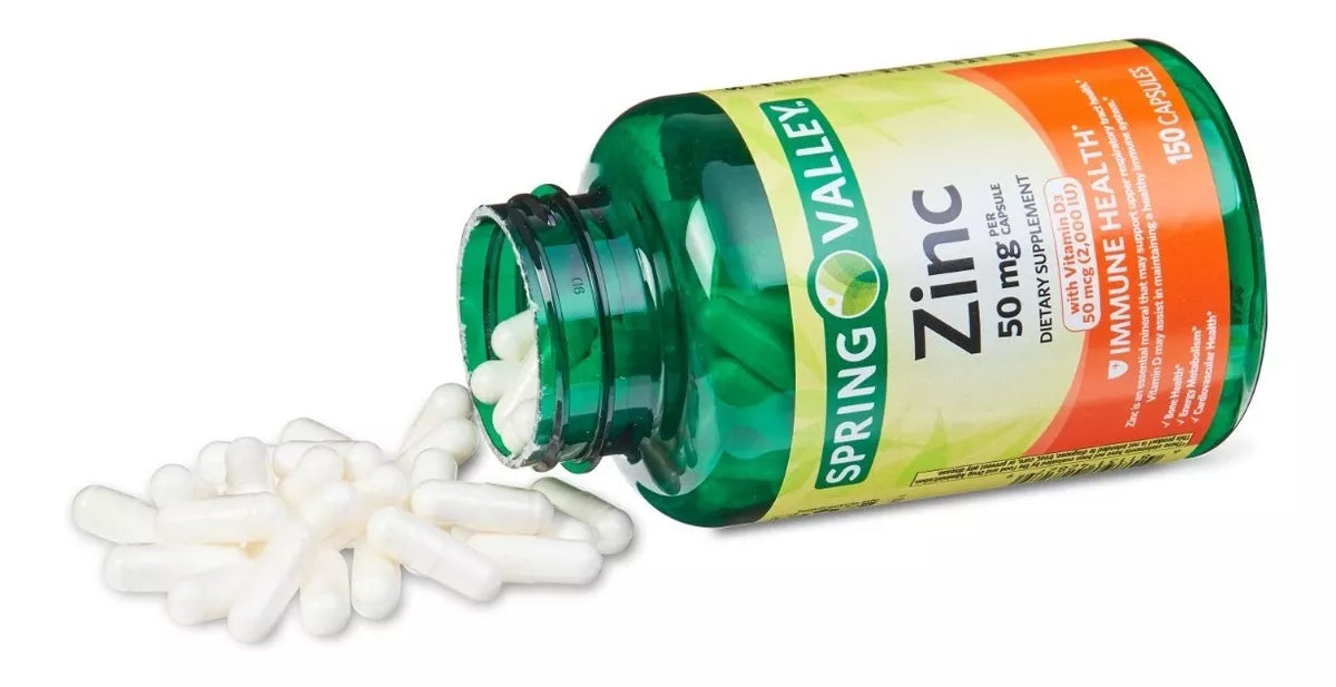 Spring Valley Zinc 50mg, 150 Capsulas