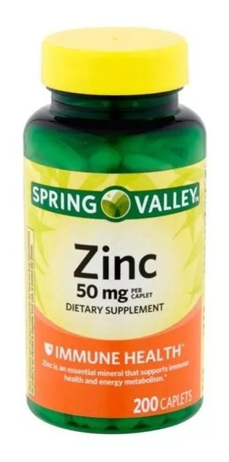 Spring Valley Zinc 50mg 200 capsulas