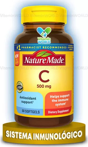 Nature Made Vitamina C 500 Mg 60 Softgels