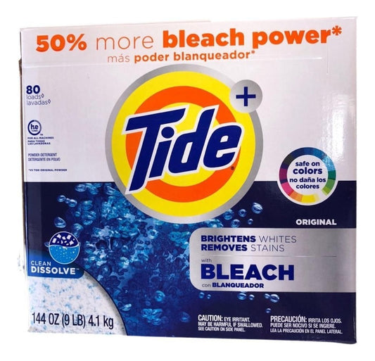 Tide Polvo Con Blanqueador 4.1 Kg, Tide Polvo, Detergente