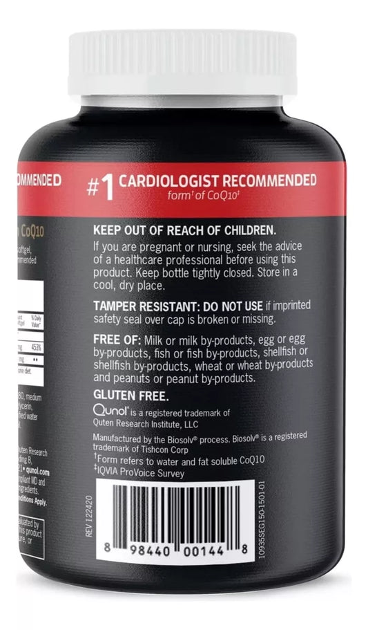 Qunol Ultra Coq10 100mg, 150 Softgel
