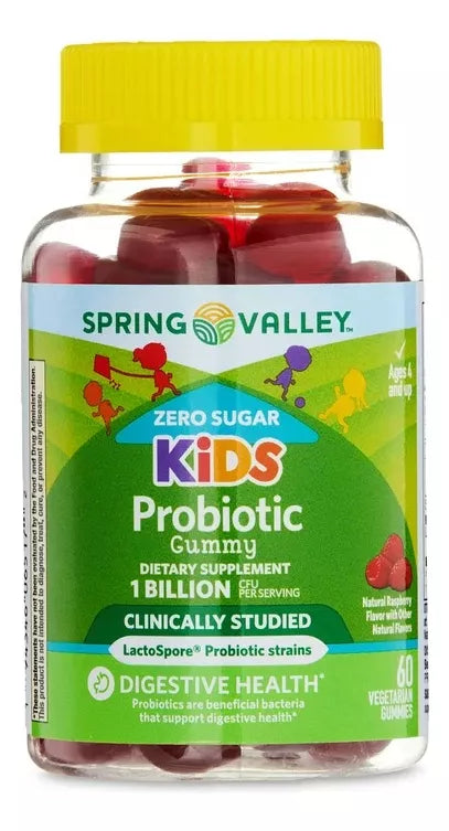 Spring Valley Kids Probiotic 1 Billon Cfu 60 Gomitas Vegetarianas