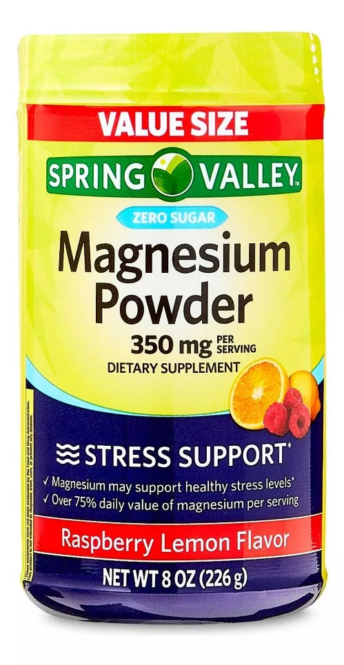 Spring Valley Magnesio En Polvo 350mg, 226 Gramos