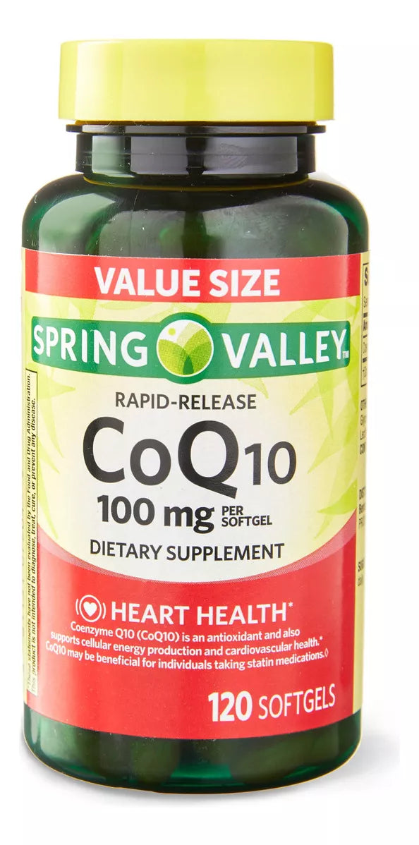 Spring Valley CoQ10 100mg, 120 capsulas blandas