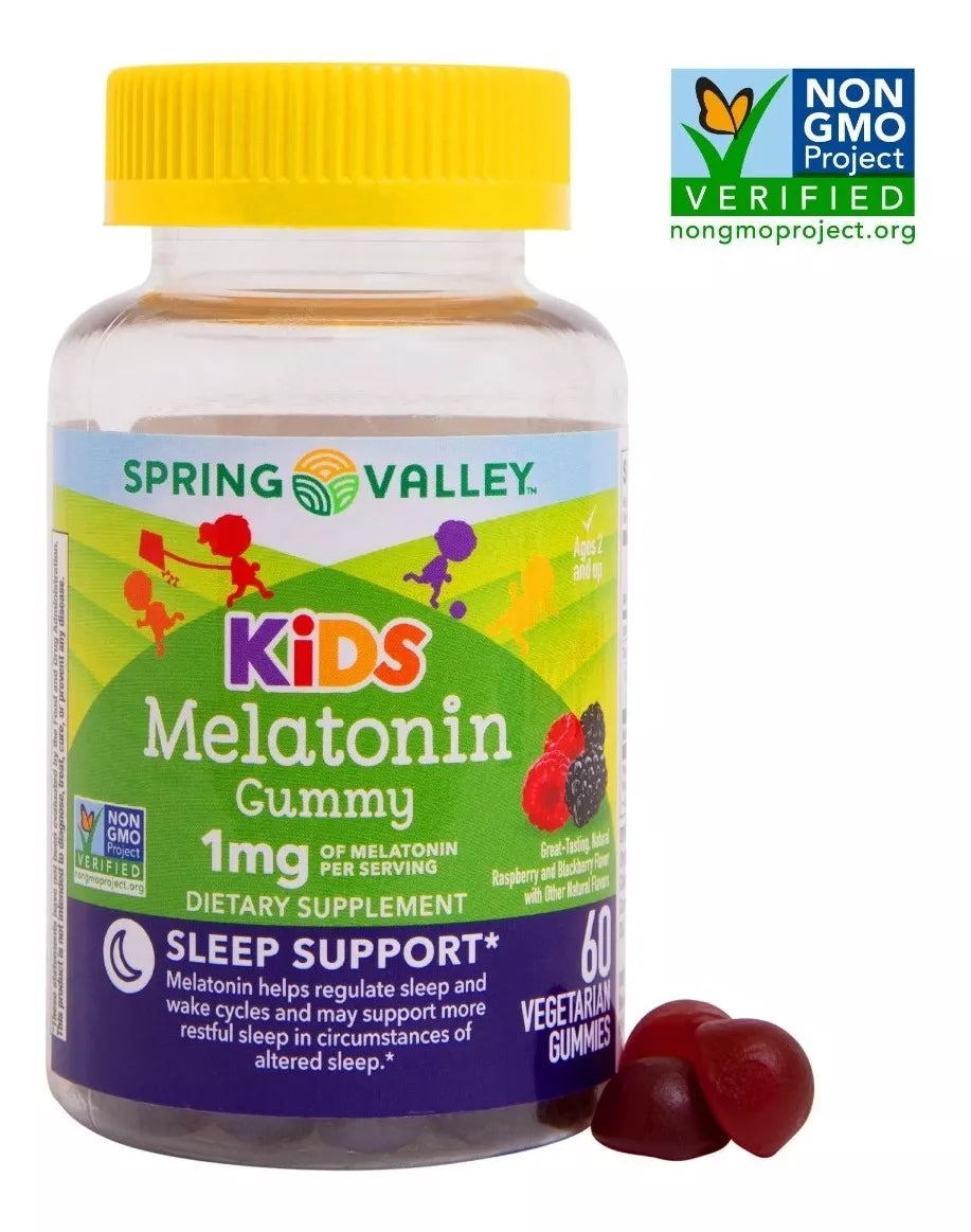 Spring Valley Kids Melatonina 1mg, 60 gomitas vegetarianas