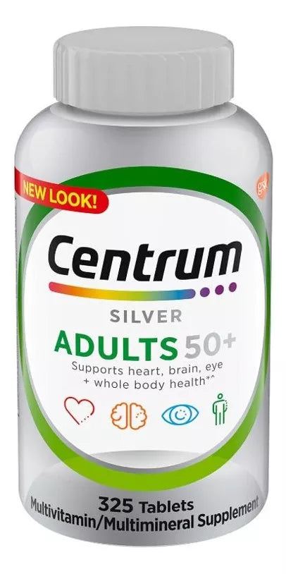 Vitaminas Y Minerales Adulto 50+ Centrum 325 tabletas