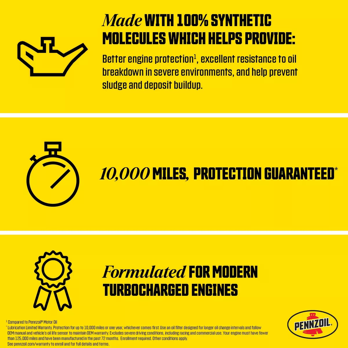 Aceite Pennzoil Sintetico 5w-30