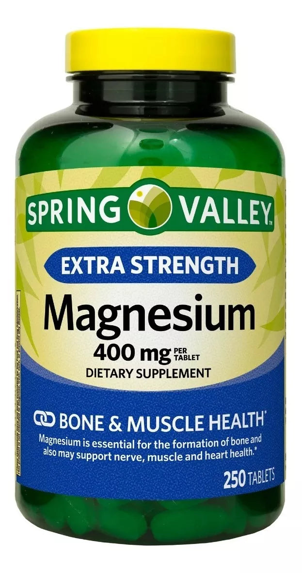 Spring Valley Magnesium 400mg 250 tabletas