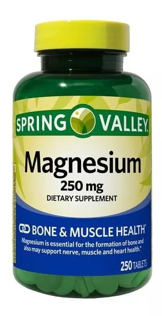 Spring Valley Magnesio 250mg, 250 tabletas