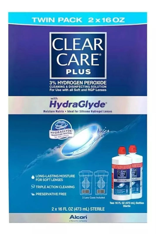 Clear Care Plus 2pack 2 Piezas De 480ml C/u