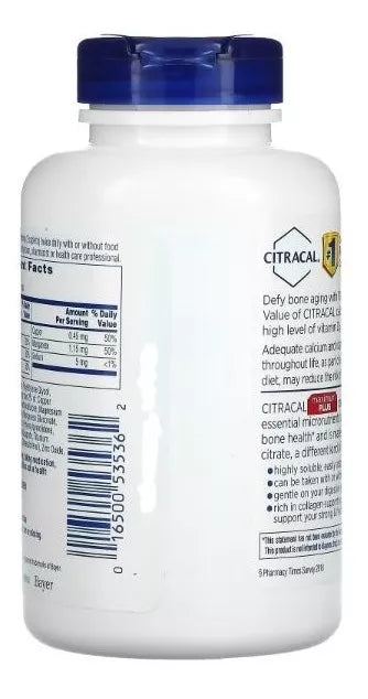 Citracal Calcio + Vitamina D3 Maximum Plus, 280 Tabletas