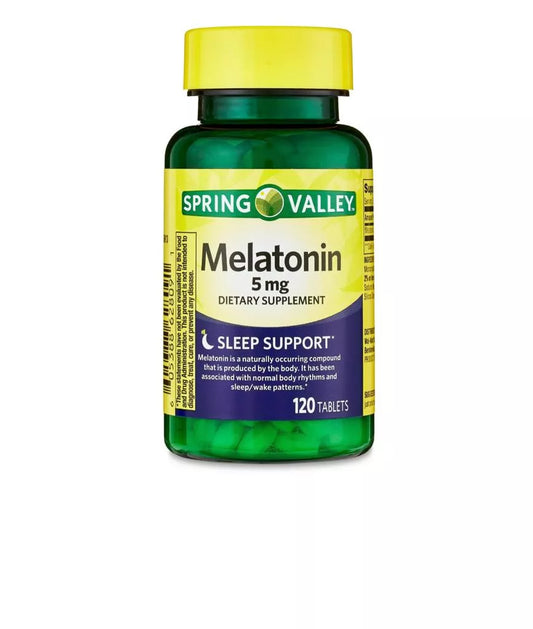 Suplemento Alimenticio De Melatonina 5 Mg 120 En Spring Valley