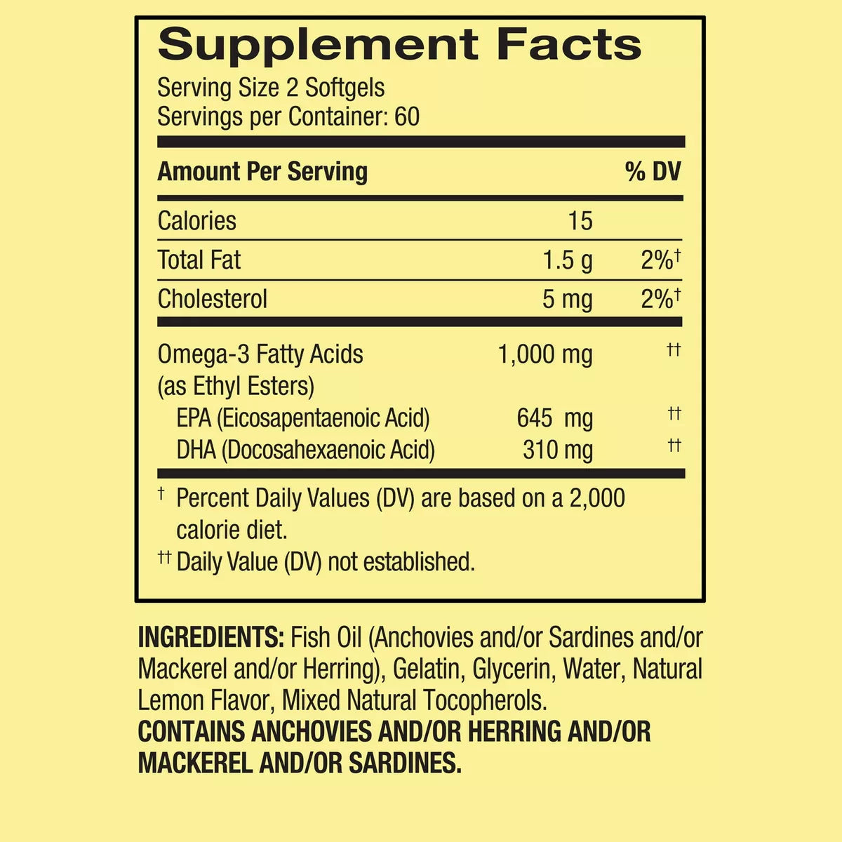 Spring Valley Omega-3 Mini 1,000mg, 120 Mini Softgels