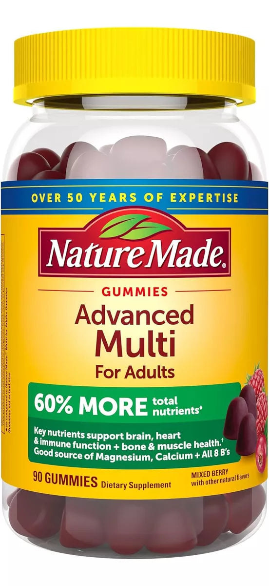 Nature Made Advanded Multi Para Adultos, 90 Gomitas