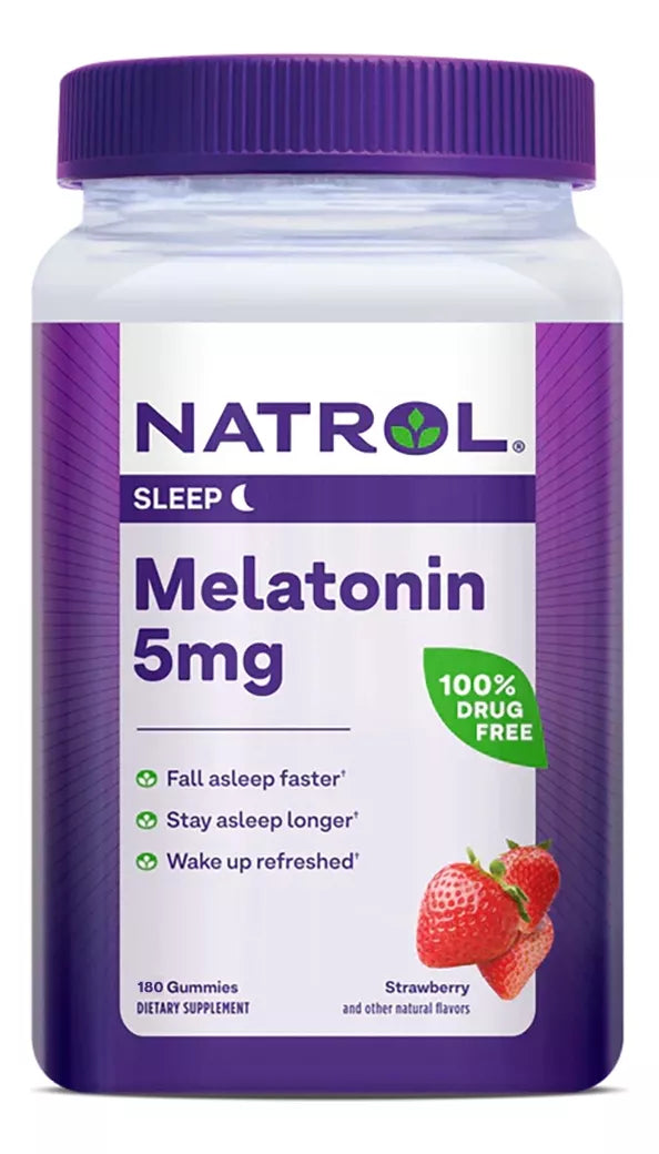 Natrol Melatonina 5 Mg 180 Gomitas Sabor Bayas