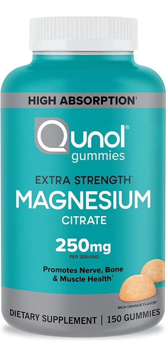 Qunol Citrato De Magnesio 250mg 150 Gomitas